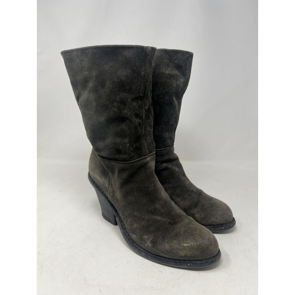Fiorentini Baker Gray‎ suede Leather Pull on Women’s Boots EUR 39 READ